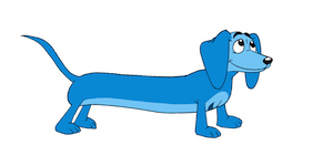 longfellow blue wiener dog